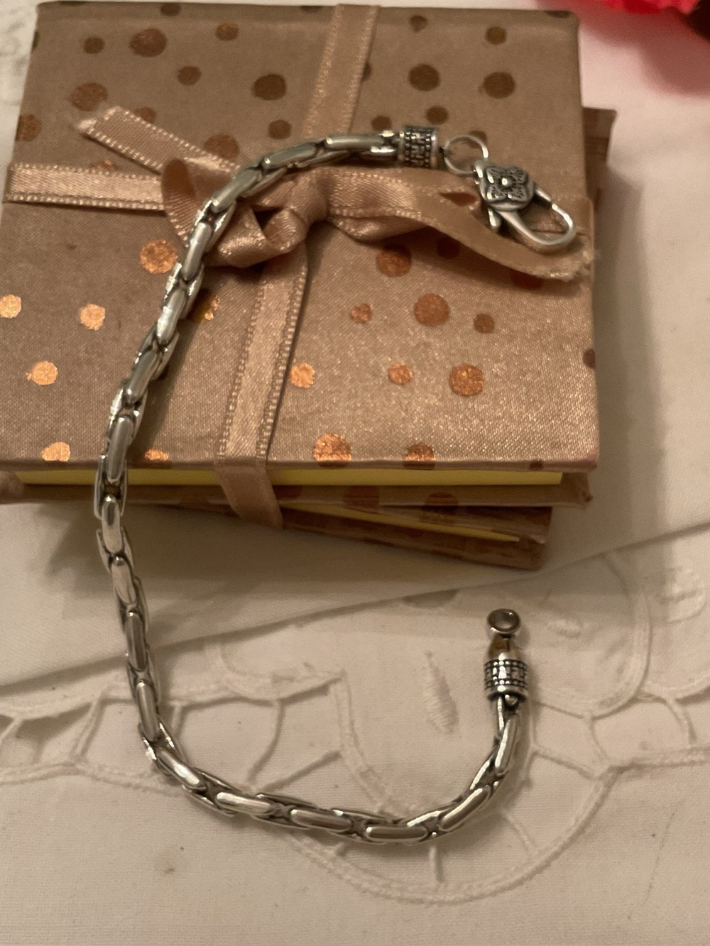 NEW W/OUT TAGS 925 STERLING 4mm VAJRA BYZANTINE WOVEN OXIDIZED BRACELET 8.6” - Picture 7 of 16